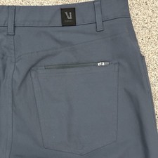 Vuori Men's Tapered Activewear Pants 100 Polyester Gray Size 30
