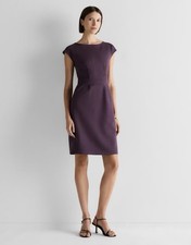 NWOT Quince Women’s S Ultra Stretch Ponte Dress Dark Orchid Purple