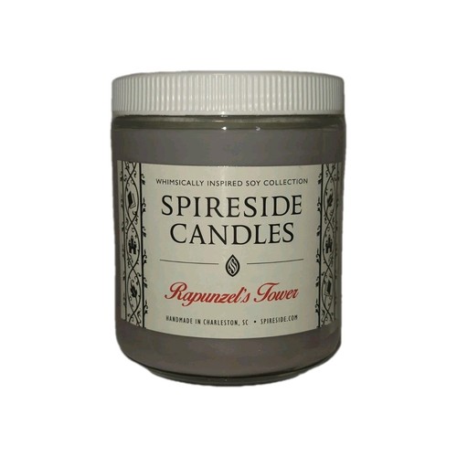 Spireside Candle Jar Rapunzels Tower Retired Lilac Color Charleston SC USA New