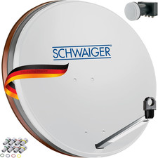 Sistema SAT Set Satellitare Parabola Satellitare Quad LNB Digitale 8X Connettore