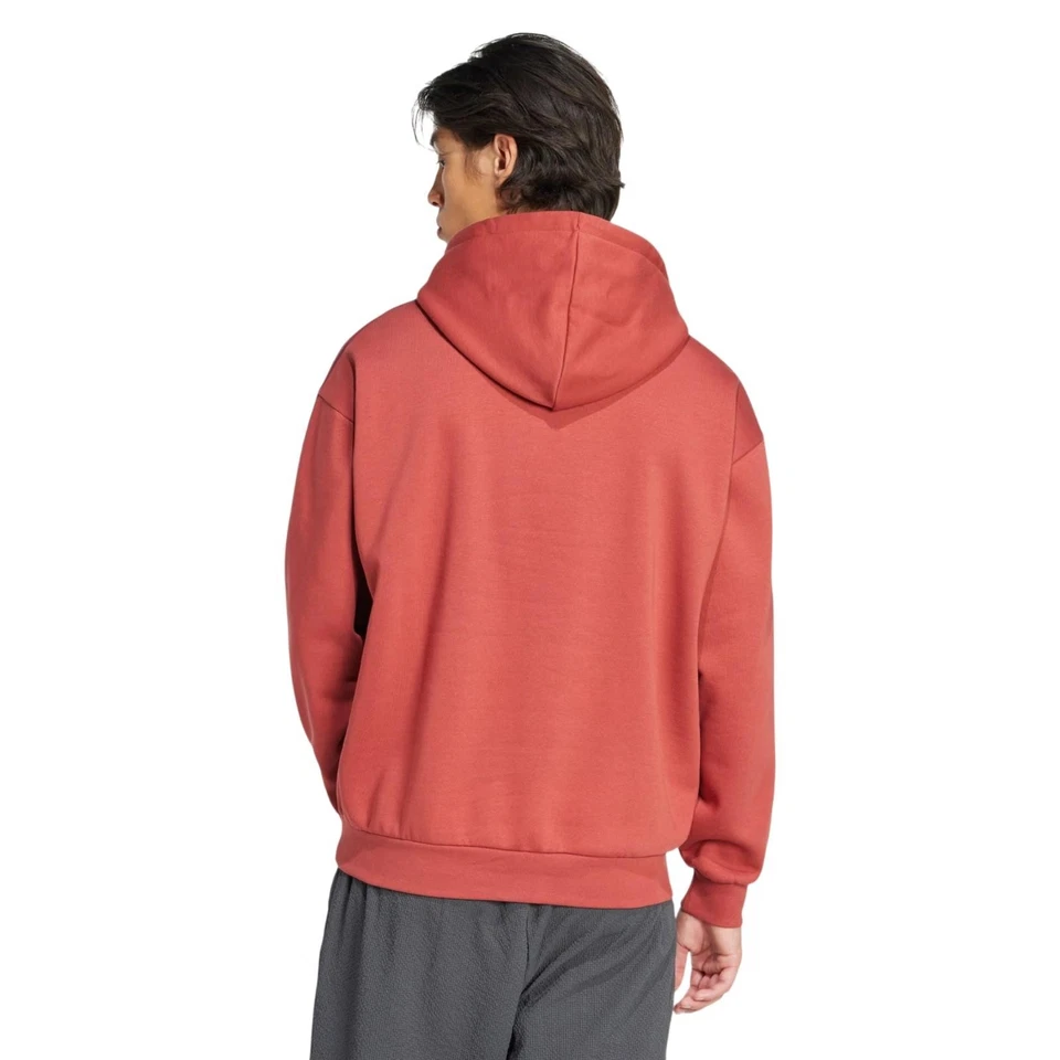 adidas Originals Hoodie Enfiler Trefoil Sweat Confort Rouge Fit Baggy XS - Photo 3/4