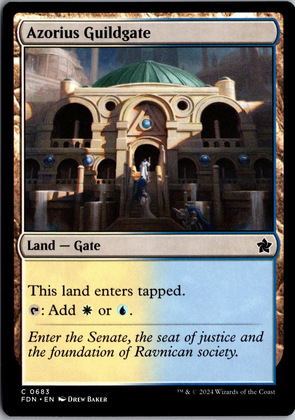 Azorius Guildgate 683 Common Foundations Magic: The Gathering Near Mint