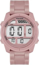 Armitron 40/8253MVE, Chronograph, Alarm, Date, 100 Meter WR, Pink Strap