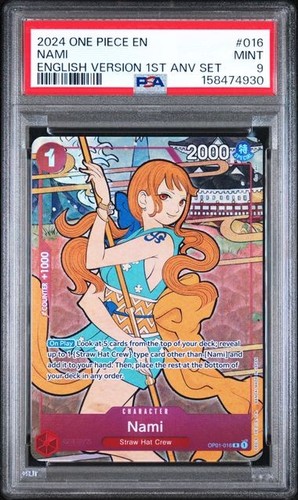 Nami (English Version 1st Anniversary Set) graded PSA 9 for sale on eBay