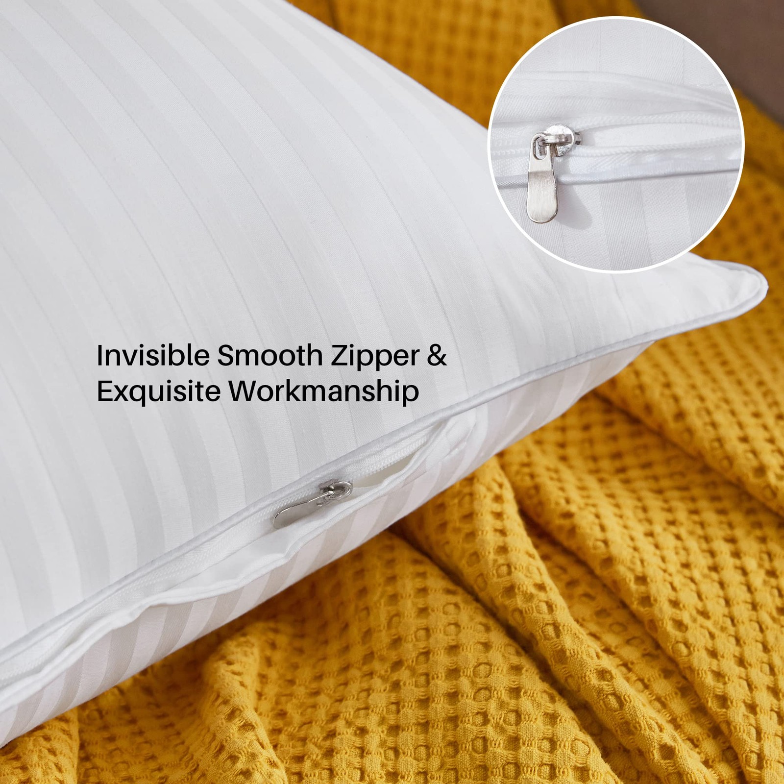 Oubonun 20 x Throw Pillow Inserts,Decorative Square Pillows for Couch Bed Sofa