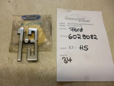 Ford Escort 1.3 MK2 Schrift Schriftzug Typenschild Emblem Kotflügel verchromt