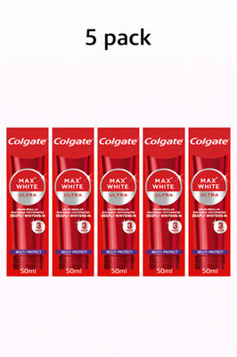 5 x COLGATE MAX WHITE ULTRA toothpaste, 50 ml / 1.7 fl.oz