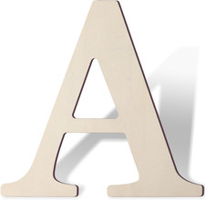 Wooden Letters 8 Inch Large Paintable Wood Letter a for Wall Decor Crafts