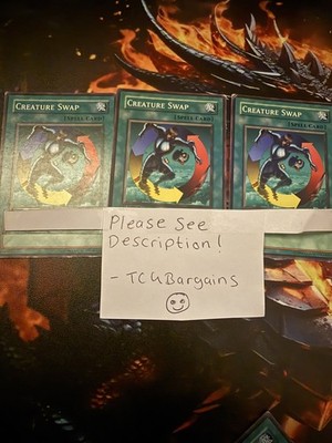 3x Creature Swap Playset Gemischte Sets/Editionen/Rarität Yugioh! karten 