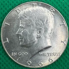 1966 Kennedy Half - Uncirculated - 40% Silver - (622d)