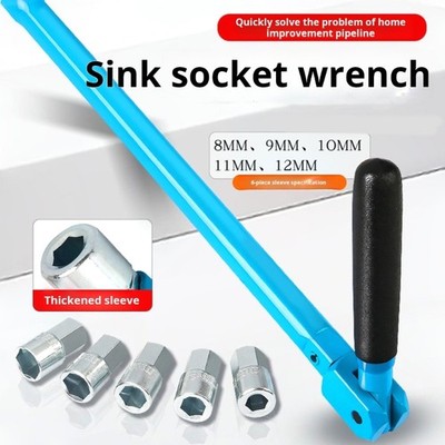 8-12Mm Sink Wrench Set Kitchen Installation Tool Valves Disassembly Tool