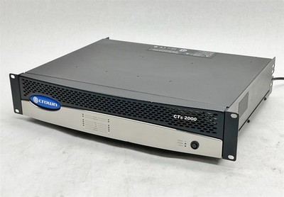 Crown CTs-2000 Two-Channel Power Amplifier w/ USP4-CN CobreNet Card *read*