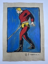 Roy Lichtenstein COA Art Painting Original Drawing Vintage Paper Signed