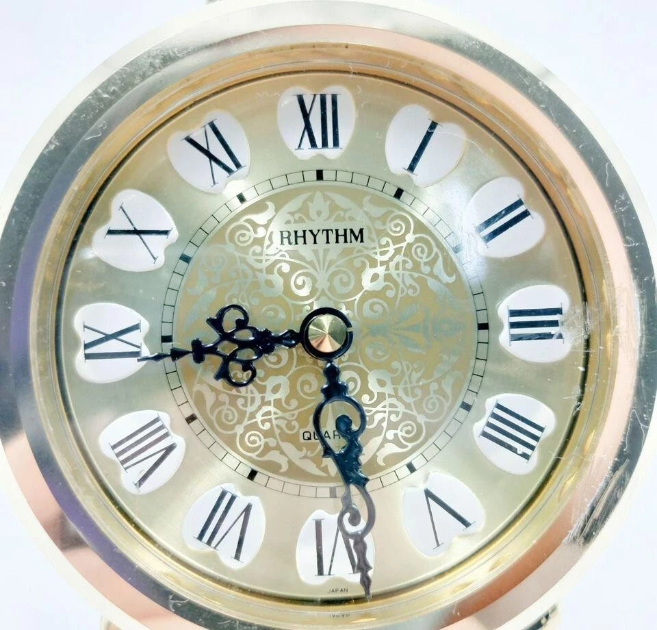 Reloj de cuarzo vintage Rhythm Japón esfera 3,7" piezas de reparación proyecto de arte steampunk Foto 2 de 4