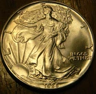 1986 One Dollar American Eagle ONE OUNCE Fine Silver BU