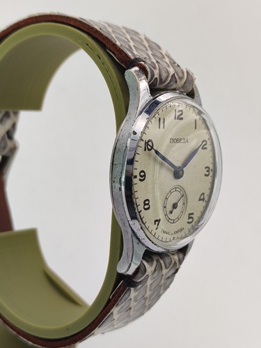 Pobeda 2602 Model CHN-802K Vintage Original Soviet Mechanical Watch 1 MChZ 1952 - Picture 5 of 12