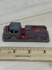 Vintage Midgetoy Rockford ILL Diecast Fire Truck Engine Toy 1940s-1950s