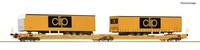 Roco 77405 H0 Doppeltaschen-Gelenkwagen Sdggmrs 738/T3000E Ep. Vi Clip
