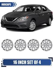 Set Of 4 16" Hubcaps For 2013-2019 Nissan Sentra 11-17 Nissan Leaf Wheel Covers