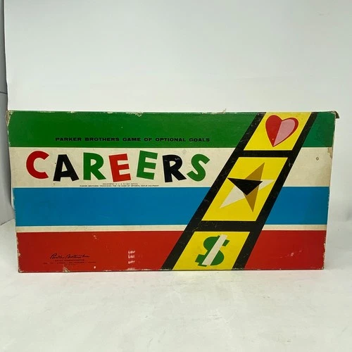 Vintage 1958 CAREERS Board Game Parker Brothers COMPLETE
