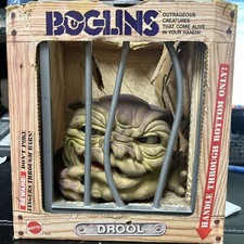 1987 Vintage Mattel Boglins Drool Boxed Complete Cage Puppet FREESHIP