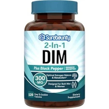 Surebounty DIM Supplement 300mg for Women and Men, Estrogen Balance and Hormone