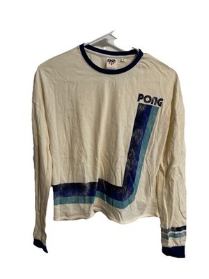Women's Retro Atari Pong Long Sleeve T-Shirt by Junk Food Medium Size