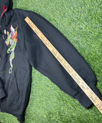 Vintage Johnny Blaze Men’s Sz 2XL Death Skull Full Zip Jacket Y2K Grunge - Rare - Picture 11 of 11