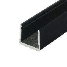Outwater Black Finish 3/4", "No Bow Aluminum U-Channel U-Channel 46" Length ...