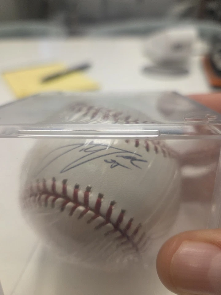 Justin Verlander beisebol autografado MLB autenticado assinado 22/05/2007 - Imagem 2 de 4