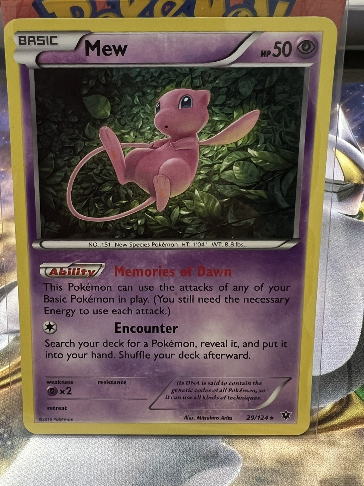 Mew 29/124 Fates Collide Holo NM