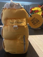 Veuve Clicquot Puffy Jacket  Bottle Holder Cooler Travel Bag NWT Champagne