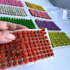 Diorama Vegetation - Matte Viscose Grass Tufts 104PCS - Model Train Scenery