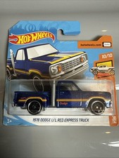 Hot Wheels 1978 Dodge Li'l Red Express Truck  Blue HW 2019 - Bend On Card