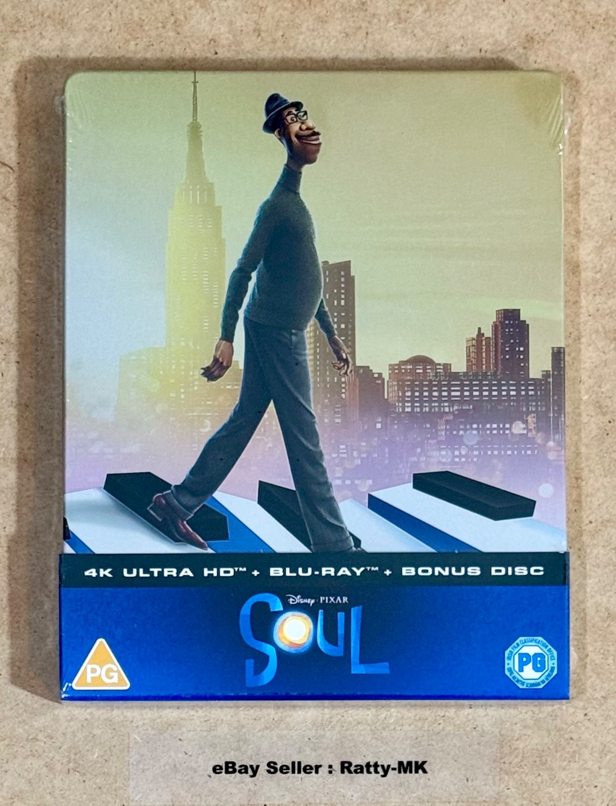 DISNEY PIXAR's SOUL - UK EXCLUSIVE 4K + BLU RAY STEELBOOK - NEW & SEALED