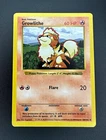 1999 Pokemon Shadowless Growlithe 28/102 Base Set Vintage WOTC TCG