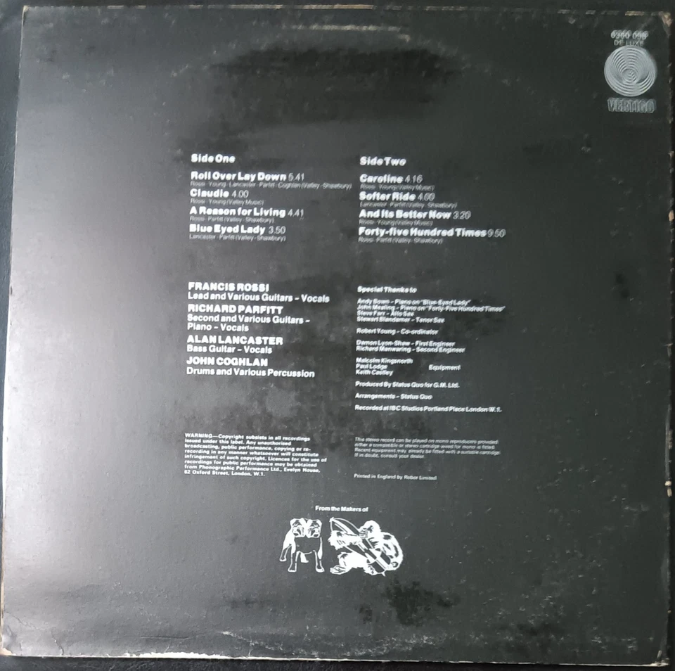 Status Quo – Hello! - 1973 UK press LP record excellent, cover G+ - Image 2 of 3