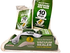 Kitchen Advance Seal N Fresh Vacuum Sealer and 23 Bags New
