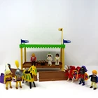 Playmobil 3652 Tournament Viewing Stand Joust Knights Medieval Horses Lot