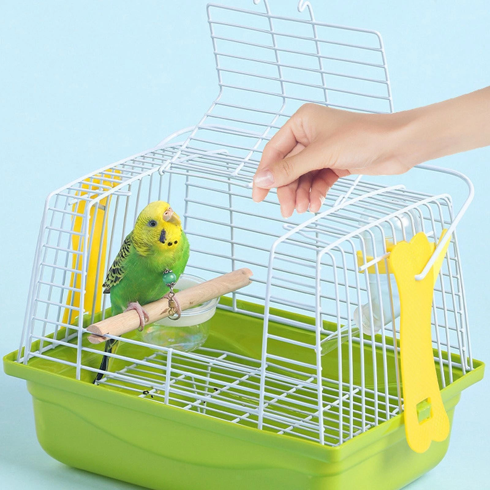 Bird Cage Birdcage Stand Cage Portable Accessories House for Parrot Lovebirds
