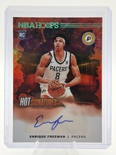 2024-25 Hoops Hot Signatures Rookies #48 Enrique Freeman Auto Pacers 