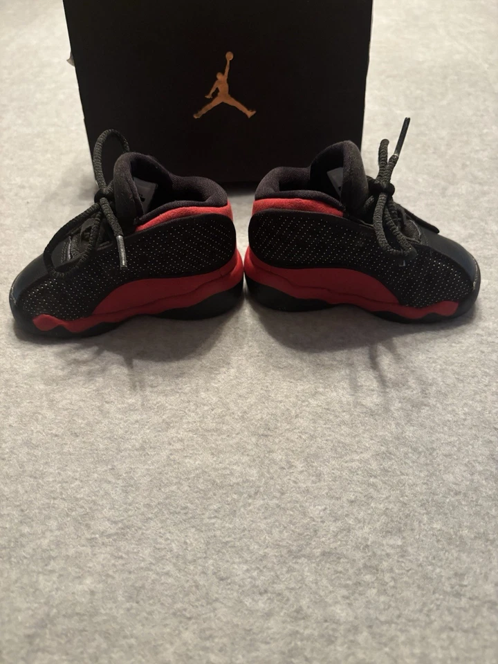 Nike Air Jordan 13 Retro BT Infantil Tenis Niño’s Talla 4C Negro/Verdadero-Rojo Blanco Foto 2 de 4