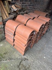 70 Reclaimed half round red (331 x330) roof ridge tiles