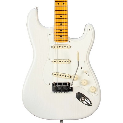 Fender American Ultra Luxe Vintage '50s Stratocaster Maple FB Guitar White Blond