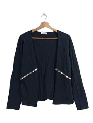 COMMA Cardigan Damen Jacke Gr. DE 42 schwarz Casual-Look