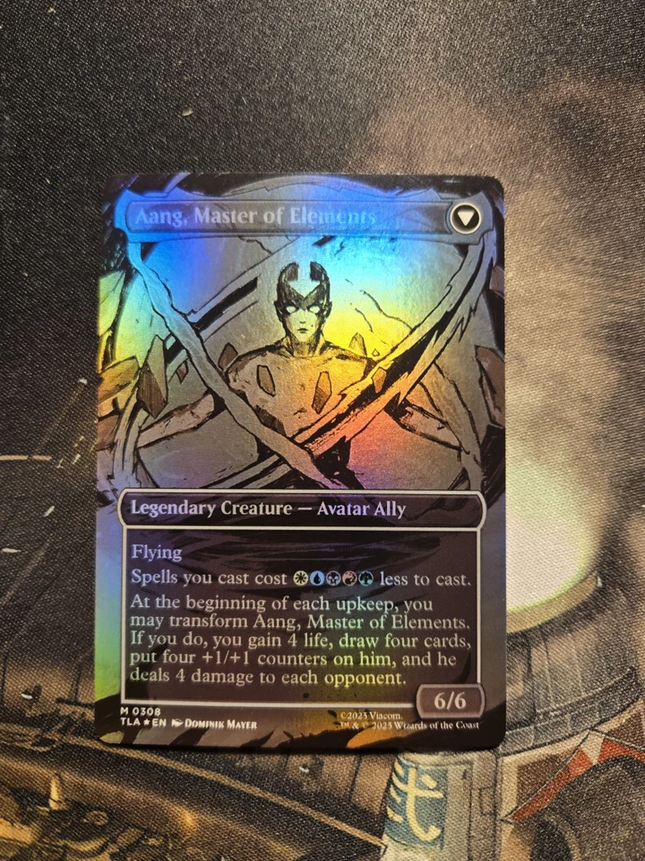 Avatar Aang 0308 (Borderless Foil) Mythic MTG Avatar - Image 2 of 2