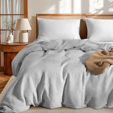 100 France Linen Duvet Cover Set 3 Pcs Natural Flax Duvet Cover Set King Gray