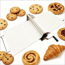 Manual Pastry Machine Dough Sheeter Adjustable Thickness for Puff Pastry 0.89''