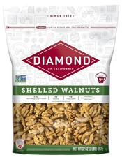 Diamond of California Shelled Walnut Halves Pieces PreShelled Raw Walnuts 32oz