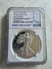 2019-W Proof American Silver Eagle CONGRATULATIONS SET NGC PF 69 Early Releases